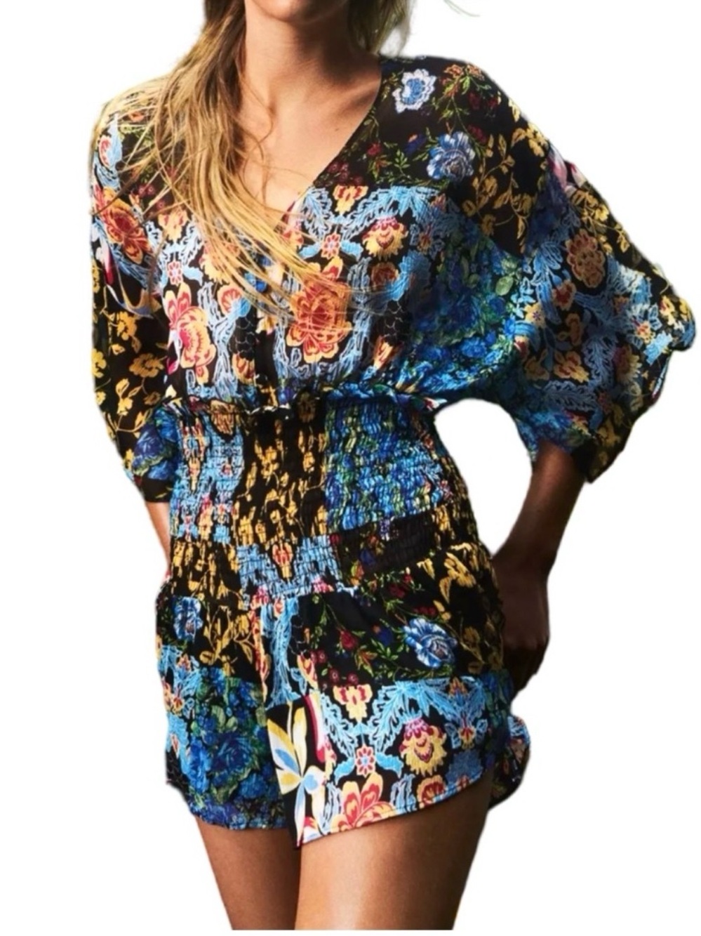 ZARA Floral Flowy Romper